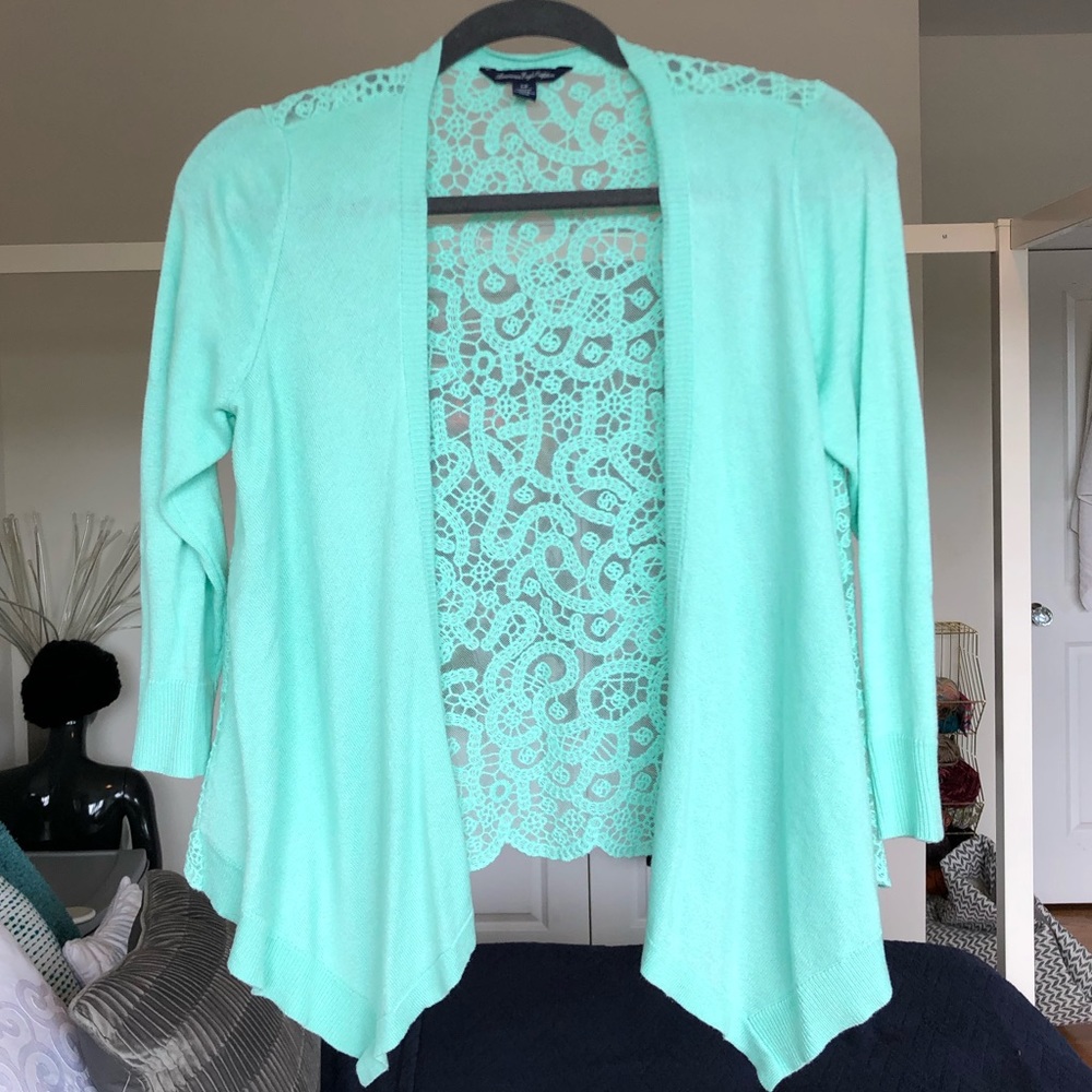 American Eagle Lace Back Cardigan
